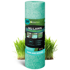 GROWTRAX Biodegradable Grass Seed Mat rolled out on grass