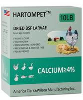 GRUBSFARM HARTOMPET Black Soldier Fly Larvae 10 lbs package front view