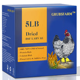 GRUBSFARM Premium Dried Black Soldier Fly Larvae packaging front view