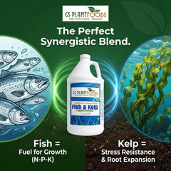 GS Plant Foods Liquid Fish & Kelp Fertilizer label details