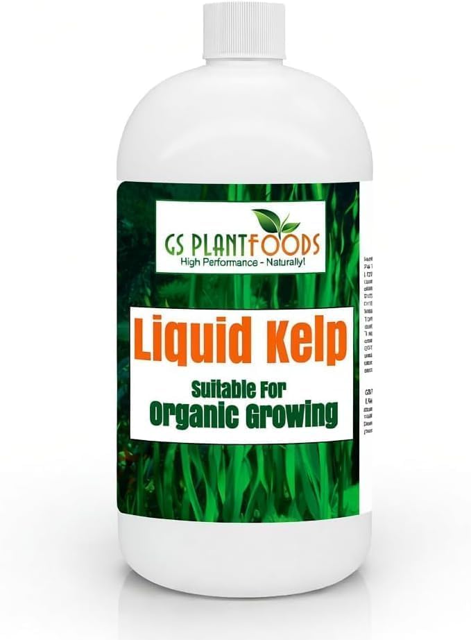 GS Plant Foods Liquid Kelp Fertilizer 1 Quart bottle front view