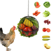 GSHWXD Hanging Chicken Feeder 7.1 Inch black model front view