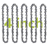 GSSHBR 4 Inch Mini Chainsaw Chain 5 Pack front view