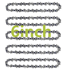 GSSHBR 5 Pack 6-Inch Chainsaw Chain front view