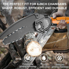 GSSHBR 8 inch chainsaw chains side view
