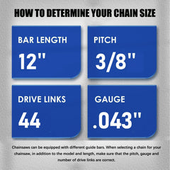 GSSHBR chainsaw chain 4 pack, displayed in packaging