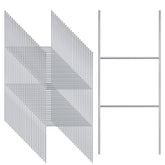 Gtongoko 25 Pack H Frame Yard Sign Stakes front view