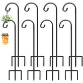 Gtongoko 32 Inch Shepherd Hook front view in matte black