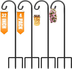 Gtongoko 32 inch shepherd hook front view in matte black