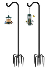 Gtongoko 92in Heavy Duty Shepherd Hook with 7-prong base front view