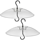Gtongoko Bird Feeder Cover Dome 12-inch transparent view