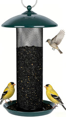 Gtongoko Finch Feeder green model front view with mesh design