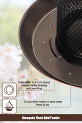 Gtongoko Finch Feeder with removable tray for easy cleaning