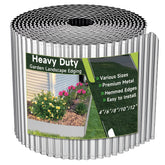 GTSABWAY 6"×20Ft galvanized steel garden edging front view