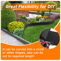 GTSABWAY garden edging in a flower bed