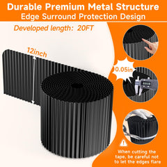 GTSABWAY metal garden border showing rolled edges