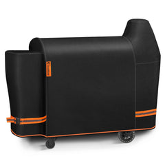 GuardKove 62" grill cover front view in black