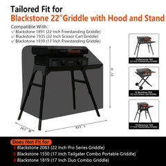 GuardKove Griddle Cover side view with buckle straps