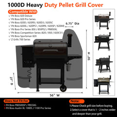 GuardKove Grill Cover side zipper detail