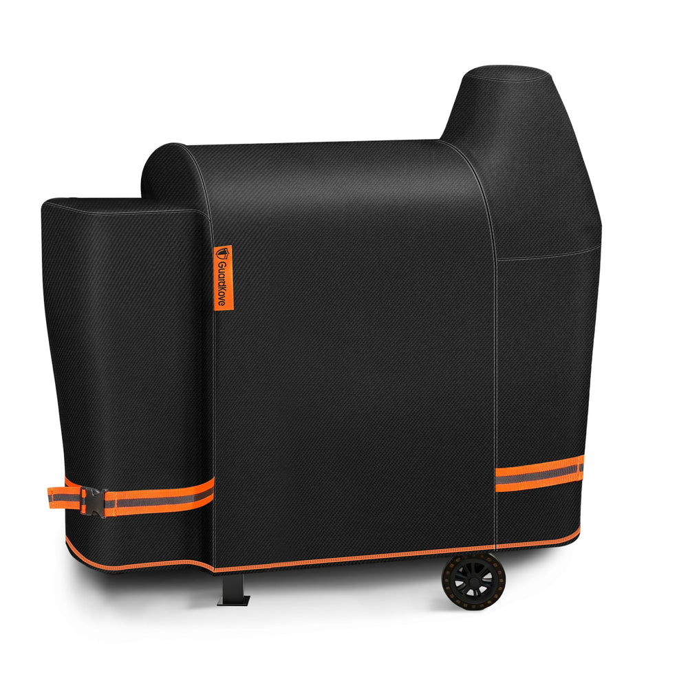 GuardKove Heavy Duty Grill Cover front view, black