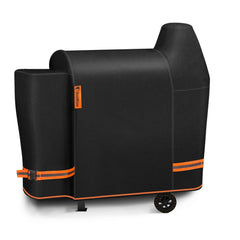 GuardKove Heavy Duty Grill Cover front view, black