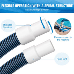 GUEQUITLEX Pool Vacuum Hose 30FT swivel cuff detail