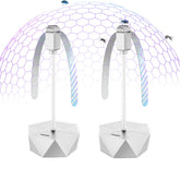 GUIDOT Fly Fans 2 pack in silver with soft holographic blades