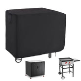 Guisong 38 Inch Grill Cover for 2 Burner Griddle, Black front view