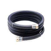 Guitrees Heavy Duty Garden Hose 10ft black model with brass fittings