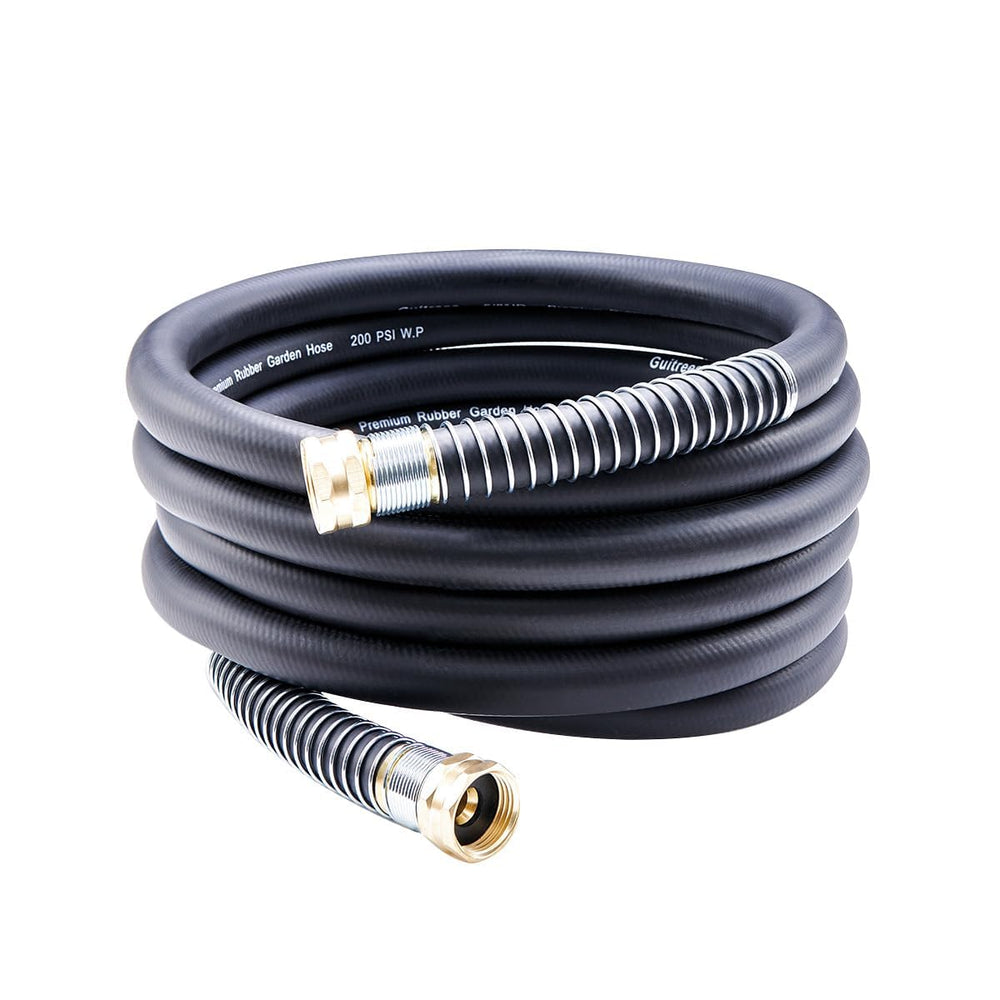 Guitrees Heavy Duty Garden Hose 15ft black model front view
