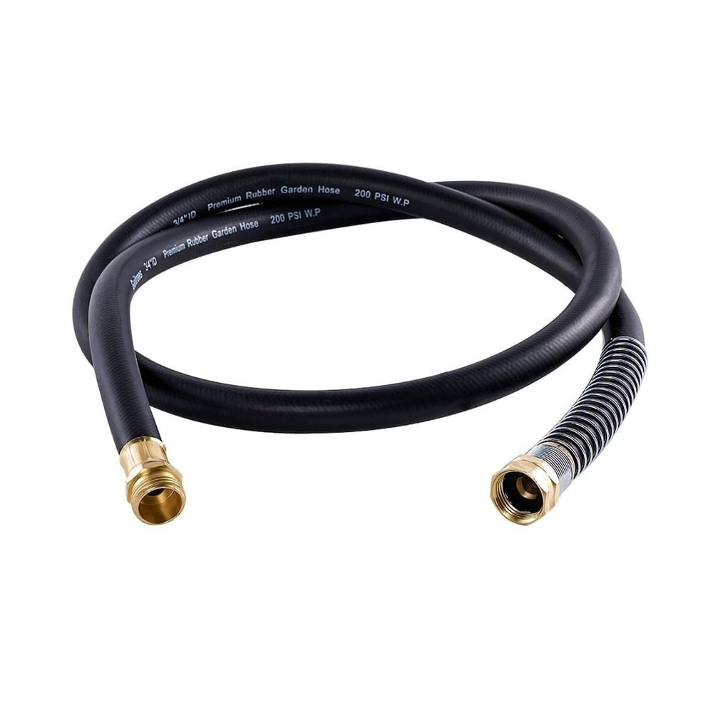 Guitrees Heavy Duty Garden Hose 5ft black model front view