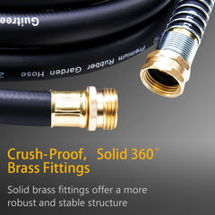 Guitrees Heavy Duty Garden Hose coiled for easy storage