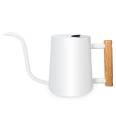 GUKJOB 35oz stainless steel watering can front view, white color
