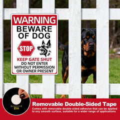 GXGGUS Beware of Dog Sign with metal stake included