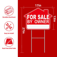 GXGGUS For Sale By Owner Yard Sign installed in a lawn