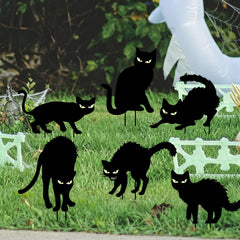 GXGGUS Halloween decorations outdoor cat silhouette