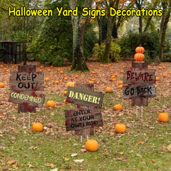 GXGGUS Halloween Yard Signs with stakes for easy setup