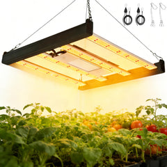 H HNMA HN 120W LED Grow Light front view with full spectrum