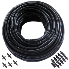 Habitech 1/4" drip irrigation tubing 100 ft roll front view
