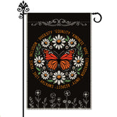 Hafhue Equality Kindness Peace Garden Flag front view