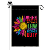 Hafhue Garden Flag 12.5x18 inches front view with vibrant design