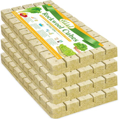 Halatool 1-inch rockwool cubes front view with packaging