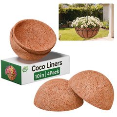 Halatool 10-inch coconut liner front view in light brown