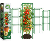 Halatool 45-inch tomato cage front view with insect-proof net