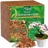 Halatool Coco Husk Chips 10LBS compressed brick front view