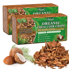 Halatool coco husk chips 2 pack front view