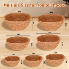 Halatool coconut liner showing texture