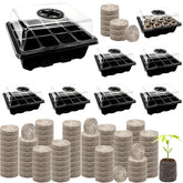 Halatool Seed Starter Tray Kit including 8 trays and peat pellets