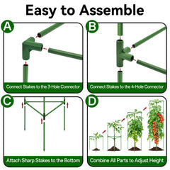 Halatool tomato cage showing dual-layer construction