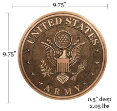 Hand-painted detail of Spoontiques U.S. Army Stepping Stone